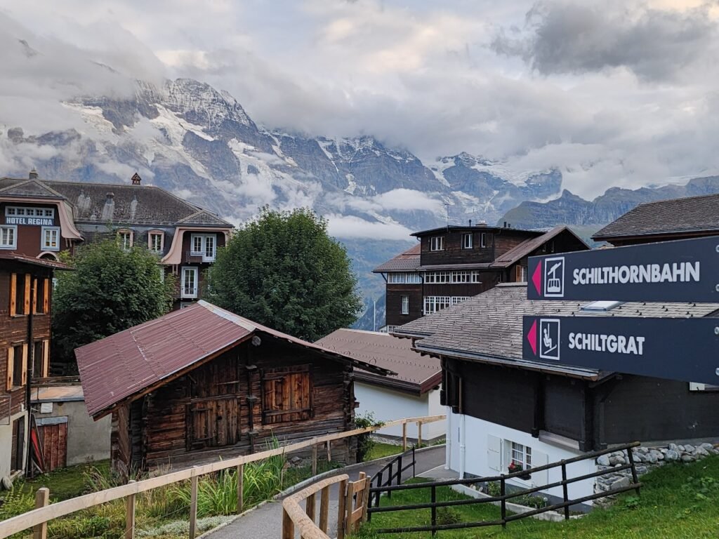 Mürren Suíça teleférico